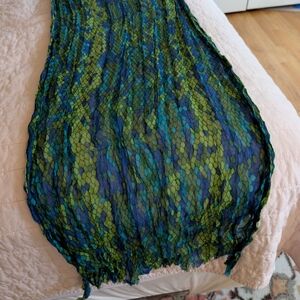 Lilly Pulitzer Blue and Green Scarf